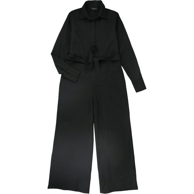 Mono de pierna ancha Verona para mujer negro mediano