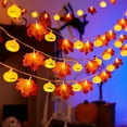 thumbnail image 4 of Tyidzon Maple Leaf Pumpkin String Lights Thanksgiving Pumpkin Lights 10 LED 5 Ft Maple Leaves Pumpkin String Lights for Thanksgiving Halloween Decorations, 4 of 6
