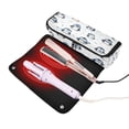thumbnail image 3 of Hair Tool Organizer Bag with Heat Resistant Mat Removable Travel Storage Case for Hot Air Brushes Curling Irons Various Poses Penguin Patterns, 3 of 8