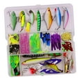 thumbnail image 1 of de 300 señuelos de pesca que incluyen , langosta, señuelos Señuelos de pesca suaves Señuelos de metal duro Crank Popper Minnow Pencil, 1 of 7