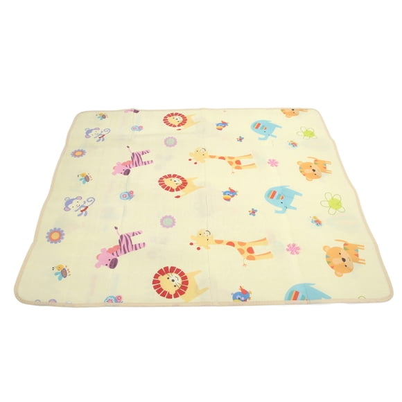 Alfombra De Juegos Para Bebé Antideslizante Y Duradera, Diseño De Doble Cara, Inodoro E Impermeable, área Espaciosa, Fácil De Limpiar, 79x71x0,4 Pulgadas