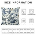 thumbnail image 5 of JRXY Chinoiserie Pillow Cover  Blue and White Flower Decoration Throw Pillow Covers Vintage Floral Outdoor Pillowscase  Cushion Covers for Sofa Couch Bedroom Home Decor 18x18in, 5 of 5