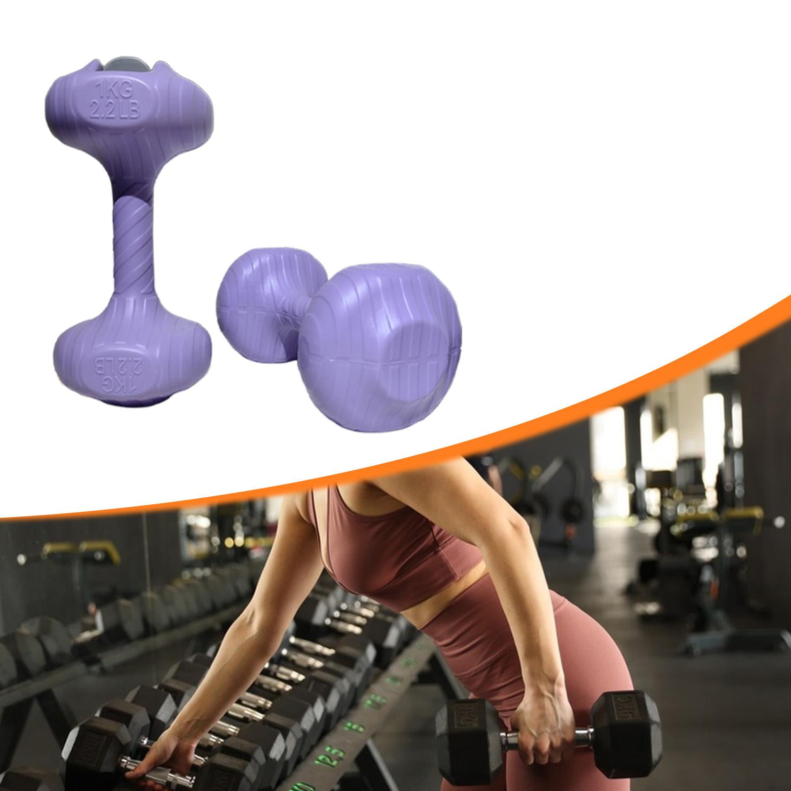 2 Pieces Portable Water Dumbbell Adjustable Weight Leakproof Fitness Equipment for Kids Home Gym
