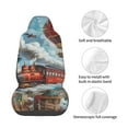 thumbnail image 4 of Honeii Red Train Hot Air Balloon Print Car Seat Cover,Car Interior Covers,Universal Fit Seat Protector, Compatible with Most Cars, SUVs, Trucks, and Vans, 4 of 5
