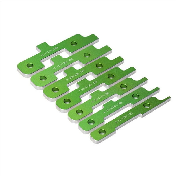 7 Bloques de Ajuste de Calibre para Carpintería, Barras de Ajuste para de Mesa de Carpintería, Bloque de Medición de .
