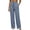 Dark Gray, variant on Womens Work Pants Pleated Lounge Fashion Button High Waist Dress Trousers Business Casual Slacks Loose Straight Leg Pants