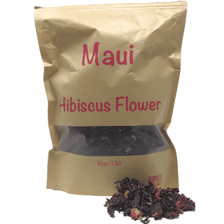  Hibiscus Tea Flowers - 1 Pound Resealable Bag - All Natural,  Vegan Agua De Jamaica Leaves- Sun Dried Hibiscus, Non-GMO, Gluten-Free,  Caffeine-Free- For Hot Or Cold Brew Tea : Grocery