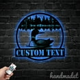 thumbnail image 4 of Handmadetneonsign Loon Metal Wall Art Light, Loon Wildlife Metal Sign Wall Decor, Home Metal Decor 57421, 4 of 5