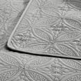 thumbnail image 6 of Copper Coin Pattern Quilted Bedspread 3 -Piece Light Gray Twin/Twin XL Quilt Set, 6 of 8