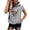 Grey, variant on Womens Athletic Tops Women Plus Size Tech Stretch Women's Layering Tees T Shirts Solid Colors Women Running Tops Woman S Workout Top Women's T Shirts Casual Turtle Tees Woman's White M