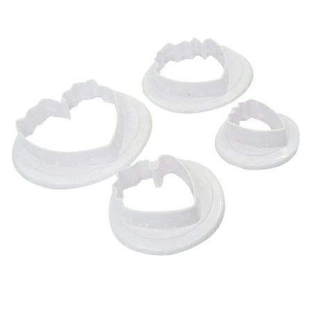 

Redempion 4pcs 3D Adjustable Slicing Molds Washable Cookie Moulds Set Wear-resistant Cake Slicers Baking Tools Decorating Accessories White 1 Pc
