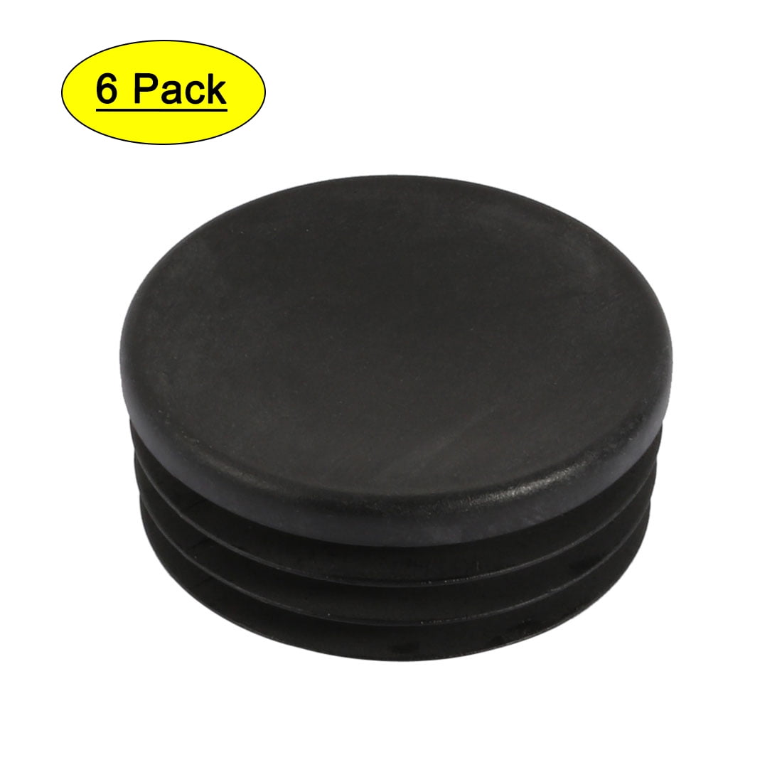 6 Pcs Chair Table Leg Plastic Cap Round Tube Insert Fit 76mm Pipe Outer Dia