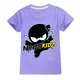 thumbnail image 1 of Verano niños niñas 100% algodón camiseta niño ropa niños Nuinja KIDZ camisetas de manga corta sombrero disfraz niños camiseta dibujos animados Tops zhangmenya LED, 1 of 2