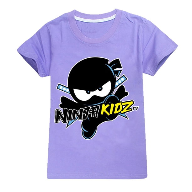 Verano niños niñas 100% algodón camiseta niño ropa niños Nuinja KIDZ camisetas de manga corta sombrero disfraz niños camiseta dibujos animados Tops zhangmenya LED