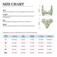 thumbnail image 6 of Wukai Lilies Flowers Women's Bikini Set Two Piece,wimsuit High Waisted V Neck Twist Front Adjustable Spaghetti Straps Bathing Suit-Large, 6 of 7