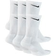 thumbnail image 2 of Nike Men's and Women's Cotton Cushioned Training Socks, White (6), 2 of 4