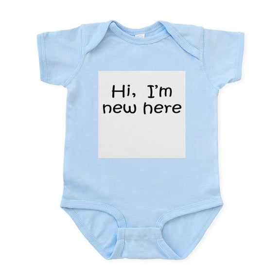 CafePress - I'm New Here. Infant Creeper - Baby Light Bodysuit, Size Newborn - 24 Months