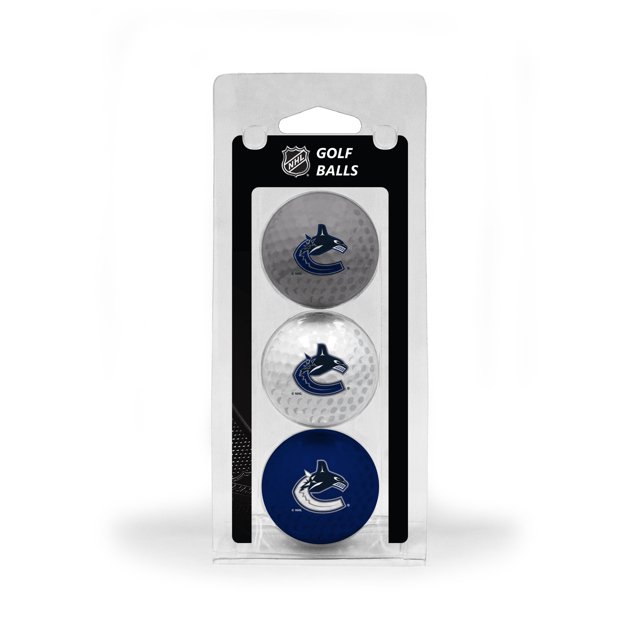 Team Golf NHL Vancouver Canucks Regulation Size Golf Balls, 3 Pack, Full Color Durable Team Imprint
