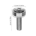 thumbnail image 2 of HEMOTON Stainless Steel Screws for Server Rack Mount and Cabinet Fastening Silver M5x20, 2 of 8