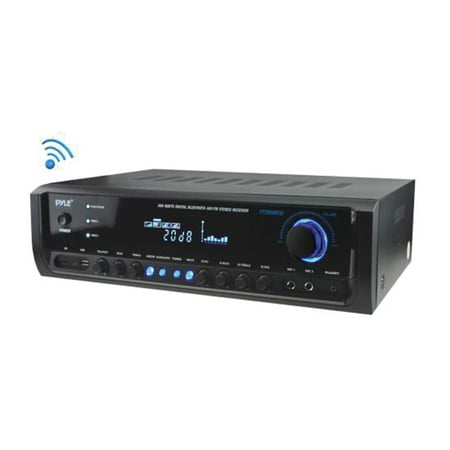PYLE - Digital Home Theater 300W 4- channel Bluetooth Stereo Receiver - Black