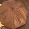 thumbnail image 2 of CoCopeaunts Newsboy Hats for Women PU Leather Hat Female Octagonal Newsboy Cap Ladies Beret Hat Vintage Artist Painter Hat, 2 of 7