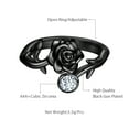 thumbnail image 3 of Black Rose Rings Adjustable Rose Flower Open Promise Ring Women Jewelry Mother Birthday Christmas Valentine's Day Gifts for Her, 3 of 8