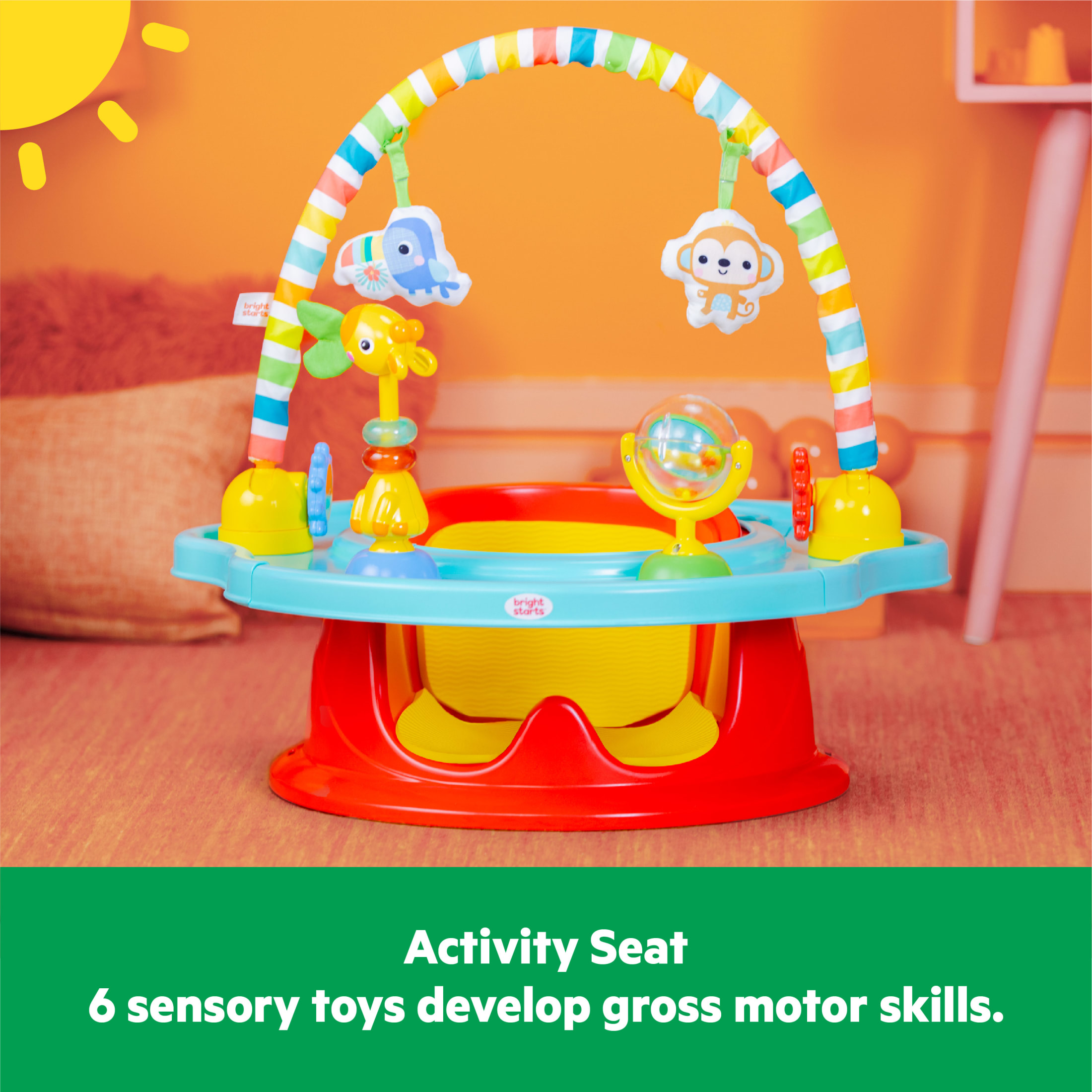 Bright Starts SuperSeat 3-in-1 Seat, Playful Paradise photo 4