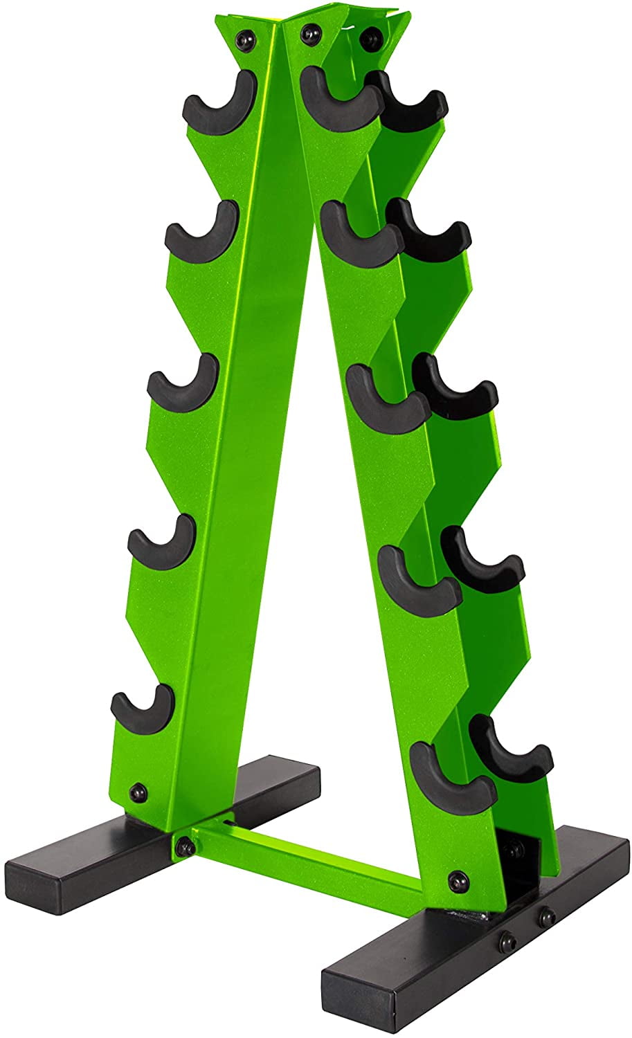 WF Athletic Supply Dumbbell Rack, 5Tier AFrame Dumbbell Rack for