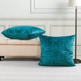 thumbnail image 2 of Home Soft Things Textured Velvet Pillow Covers (Set of 2), - Agate Green - 26" x 26", 2 of 6