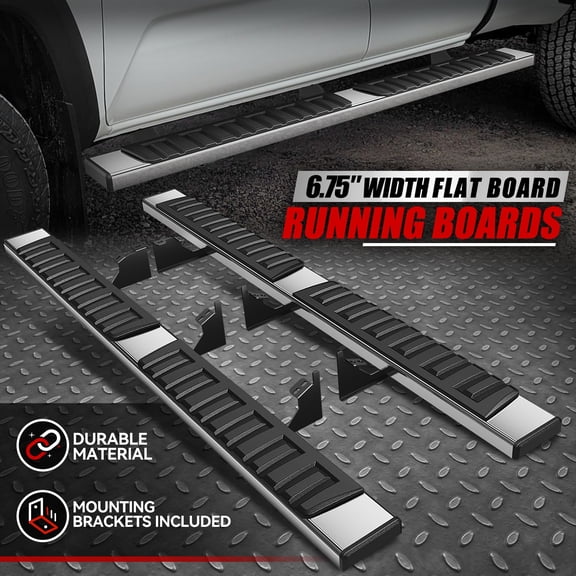 Nuvision for 05-23 Toyota Tacoma Access/Extended Cab 6.75" Side Step Bar Running Boards