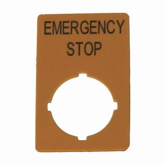 Eaton Legend Plate,Rectangular,Yellow M22-XZK-GB99