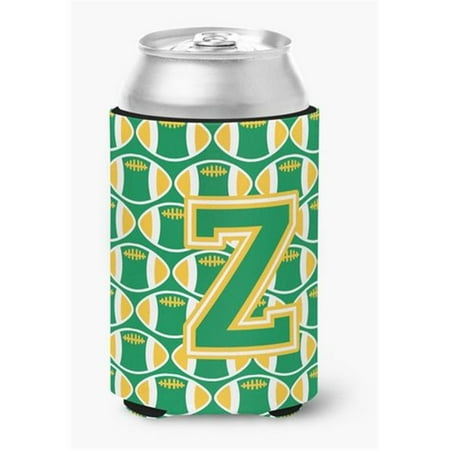 

Letter Z Football Green & Gold Can or Bottle Hugger