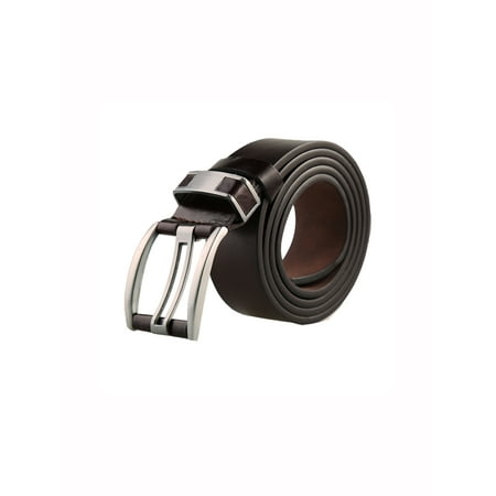 Unique Bargains Men's Single Pin Square Buckle Classic Belt Width 1 5/8