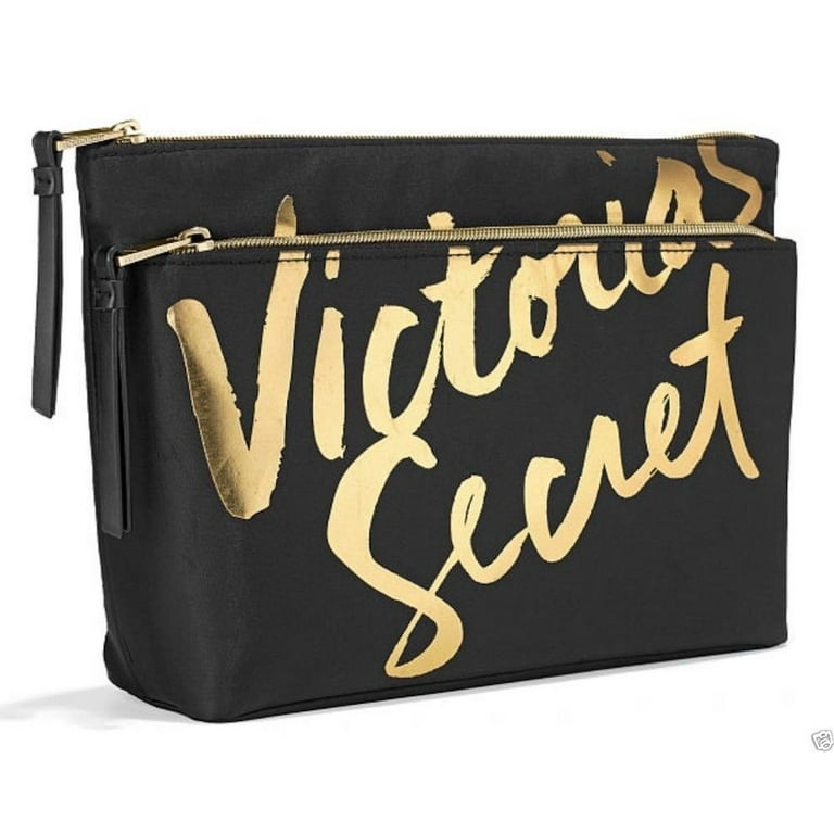 Victoria's Secret Gold Cosmetic Bags
