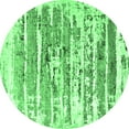 thumbnail image 1 of Ahgly Company Indoor Round Oriental Emerald Green Industrial Area Rugs, 4' Round, 1 of 4