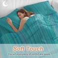 thumbnail image 3 of Blue Stripes Queen Size Comforter Set, Abstract Modern Bedding for All Seasons, 4 Pcs Bed Set, 1Quiltcover (90"x92") ,1Sheet(94"x116"), 2Pillowcases (30"x20"), 3 of 9