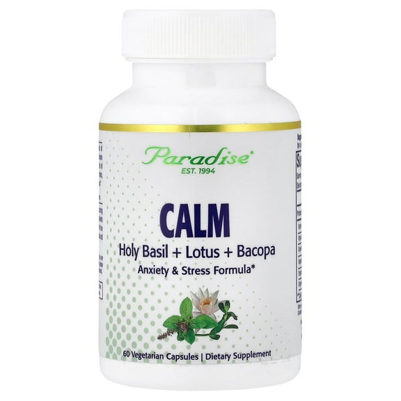 Paradise Herbs Calm, 60 Vegetarian Capsules