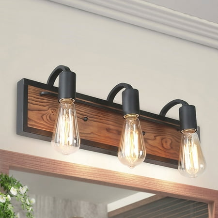 

LNC Farmhouse Wall Sconce 3-Light Bathroom Vanity Light
