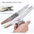 thumbnail image 3 of Extra Large Bulldog Clips, 2pcs 20cm Silver Tone Metal File Binder Clamps For Home Office School Supplies, 3 of 3