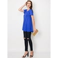 thumbnail image 5 of Made by Johnny Women's Tunic Top Casual T Shirt for Leggings S-5XL Plus Size M ROYAL_BRITE, 5 of 6