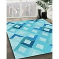 thumbnail image 3 of Ahgly Company Tapis d'Intérieur Lavables en Machine, Rectangle de Transition Bleu Ciel Profond, 6' x 9', 3 of 7