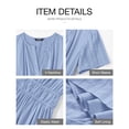 thumbnail image 4 of Vestido casual BTFBM para mujer, verano 2025, cuello en V y cintura elástica, 4 of 9
