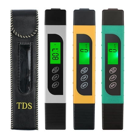 TDS Meter Digital Water Tester, Accurate Professional 3-in-1 TDS, Temperature and EC Meter, 0-9990ppm, Ideal Water Test Meter for Drinking Water,