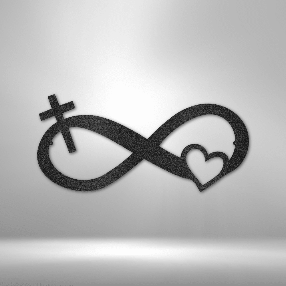 1 Chronicles 16:34 - O give thanks to the Lord, for He is  Scripture Sign God\'s Infinite Love 1 Chronicles 16:34 Steel Sign Laser Cut Powd display picture 1
