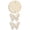 C, variant on Avdolw Circular Wooden Plant Support Frame - Stylish Tabletop Decoration for Home and Office Indoor Garden Display (A)