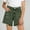 Army Green, variant on BXJX Girls Denim Shorts, Summer Elastic Waist Relaxed Fit School Kids Jean Shorts Blue Size 8-9 T