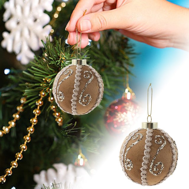 Hangs Brown Fabric Foam Pendants Create A Festive Atmosphere for Home Decoration