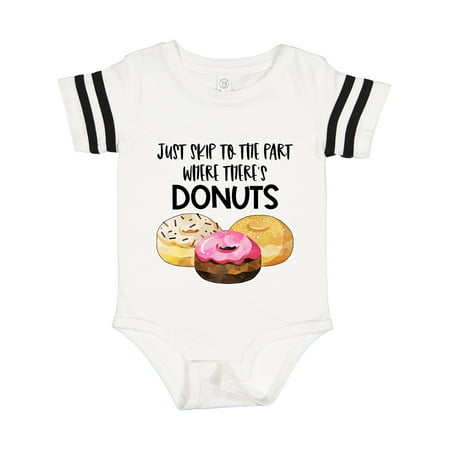 

Inktastic Just Skip to the Part Where There s Donuts Gift Baby Boy or Baby Girl Bodysuit