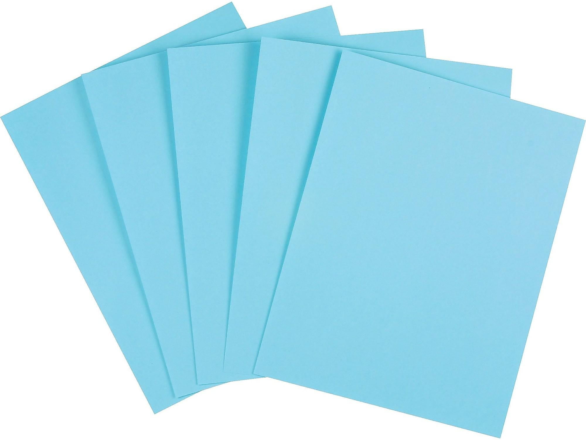 Twavang 25 Sheets Blue Cardstock Paper 8.5'' x 11'', 250gsm/92lb Thick  Paper for Scrapbook, Invitations, Printing and DIY Cards