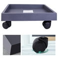 thumbnail image 3 of 1 Pce Support de Fond de Pot de Fleurs Carré Plateau à Roue Mobile Pot de Fleurs pour Intérieur Extérieur 27 cm, 3 of 7